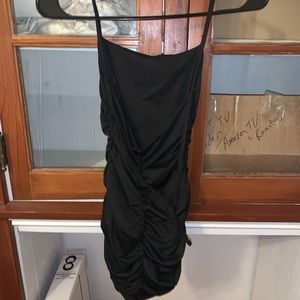 extra small shein dress - black
